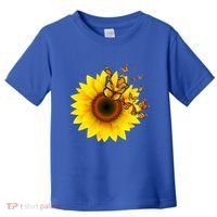 Autumn Fall Sunflower Butterflies Toddler T-Shirt thumb 0