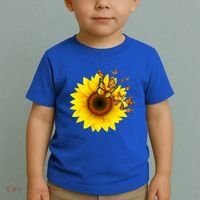 Autumn Fall Sunflower Butterflies Toddler T-Shirt thumb 2