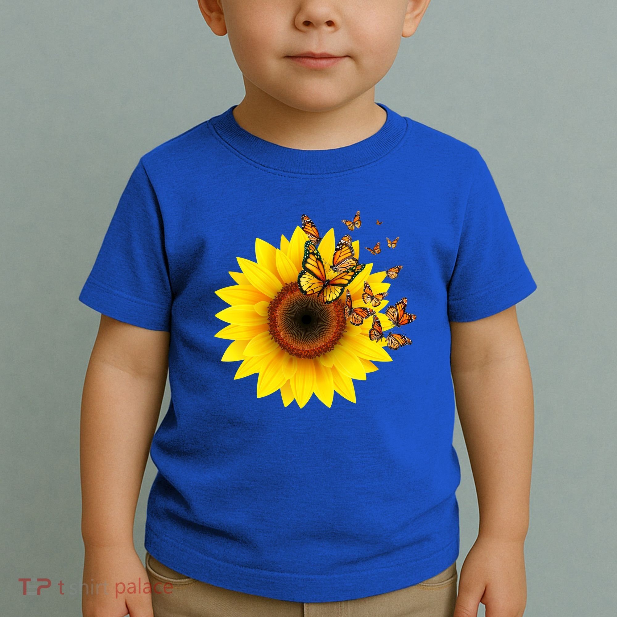 Autumn Fall Sunflower Butterflies Toddler T-Shirt