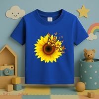 Autumn Fall Sunflower Butterflies Toddler T-Shirt thumb 3