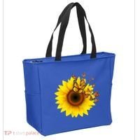 Autumn Fall Sunflower Butterflies Tote Bag thumb 2