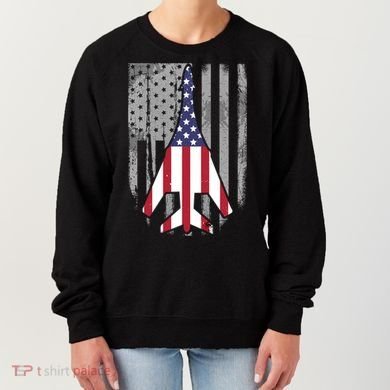 Air Force Supersonic Bgreat Gift1 Bomber Jet American Flag Squadron Gift Women's Sweatshirt