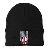 Air Force Supersonic Bgreat Gift1 Bomber Jet American Flag Squadron Gift Beanie thumb 0
