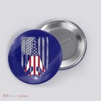 Air Force Supersonic Bgreat Gift1 Bomber Jet American Flag Squadron Gift Button thumb 0
