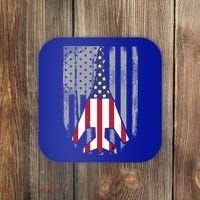 Air Force Supersonic Bgreat Gift1 Bomber Jet American Flag Squadron Gift Coaster thumb 0
