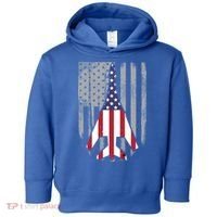 Air Force Supersonic Bgreat Gift1 Bomber Jet American Flag Squadron Gift Toddler Hoodie thumb 0