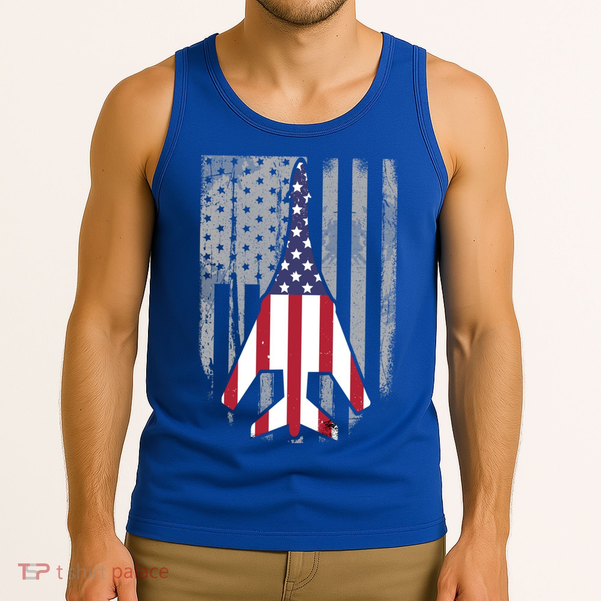 Air Force Supersonic Bgreat Gift1 Bomber Jet American Flag Squadron Gift Tank Top
