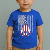 Air Force Supersonic Bgreat Gift1 Bomber Jet American Flag Squadron Gift Toddler T-Shirt thumb 2