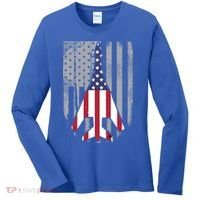 Air Force Supersonic Bgreat Gift1 Bomber Jet American Flag Squadron Gift Women's Long Sleeve Shirt thumb 0