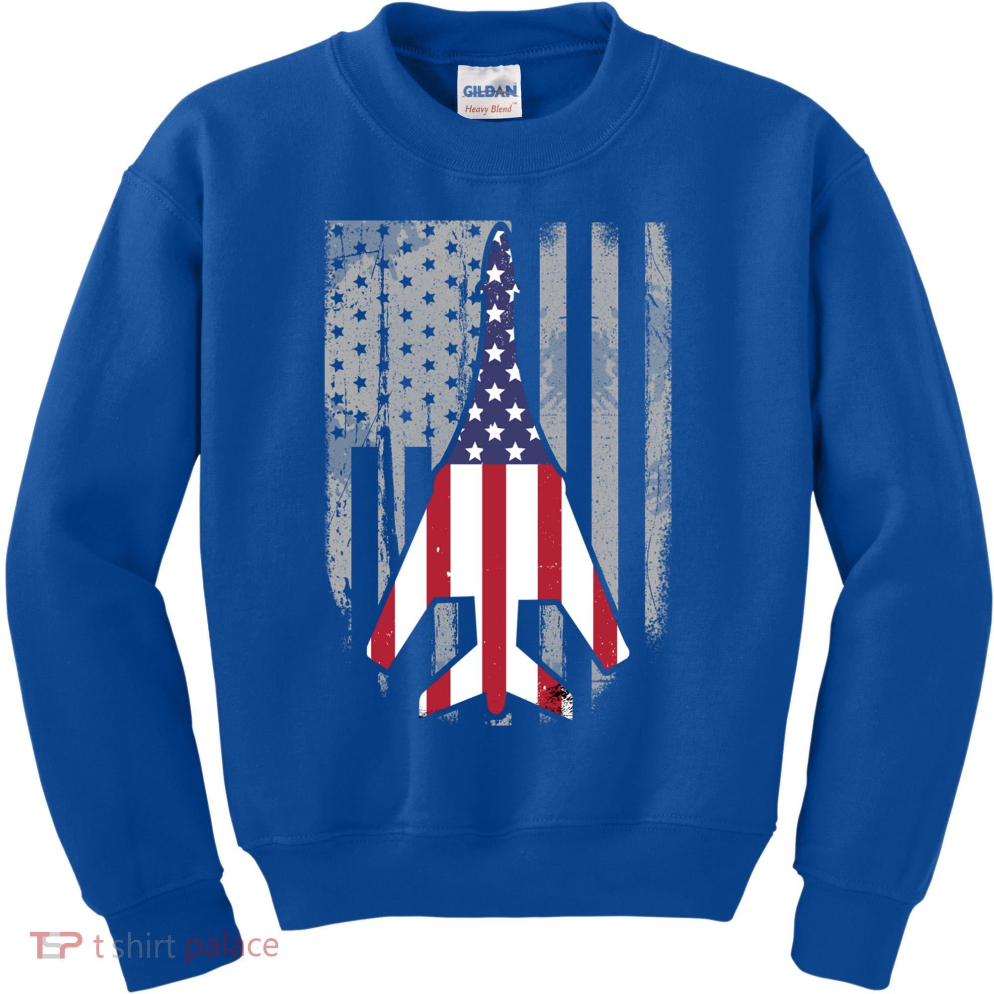 Air Force Supersonic Bgreat Gift1 Bomber Jet American Flag Squadron Gift Kids Sweatshirt