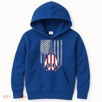 Air Force Supersonic Bgreat Gift1 Bomber Jet American Flag Squadron Gift Kids Hoodie thumb 0