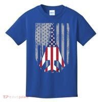 Air Force Supersonic Bgreat Gift1 Bomber Jet American Flag Squadron Gift Kids T-Shirt thumb 0