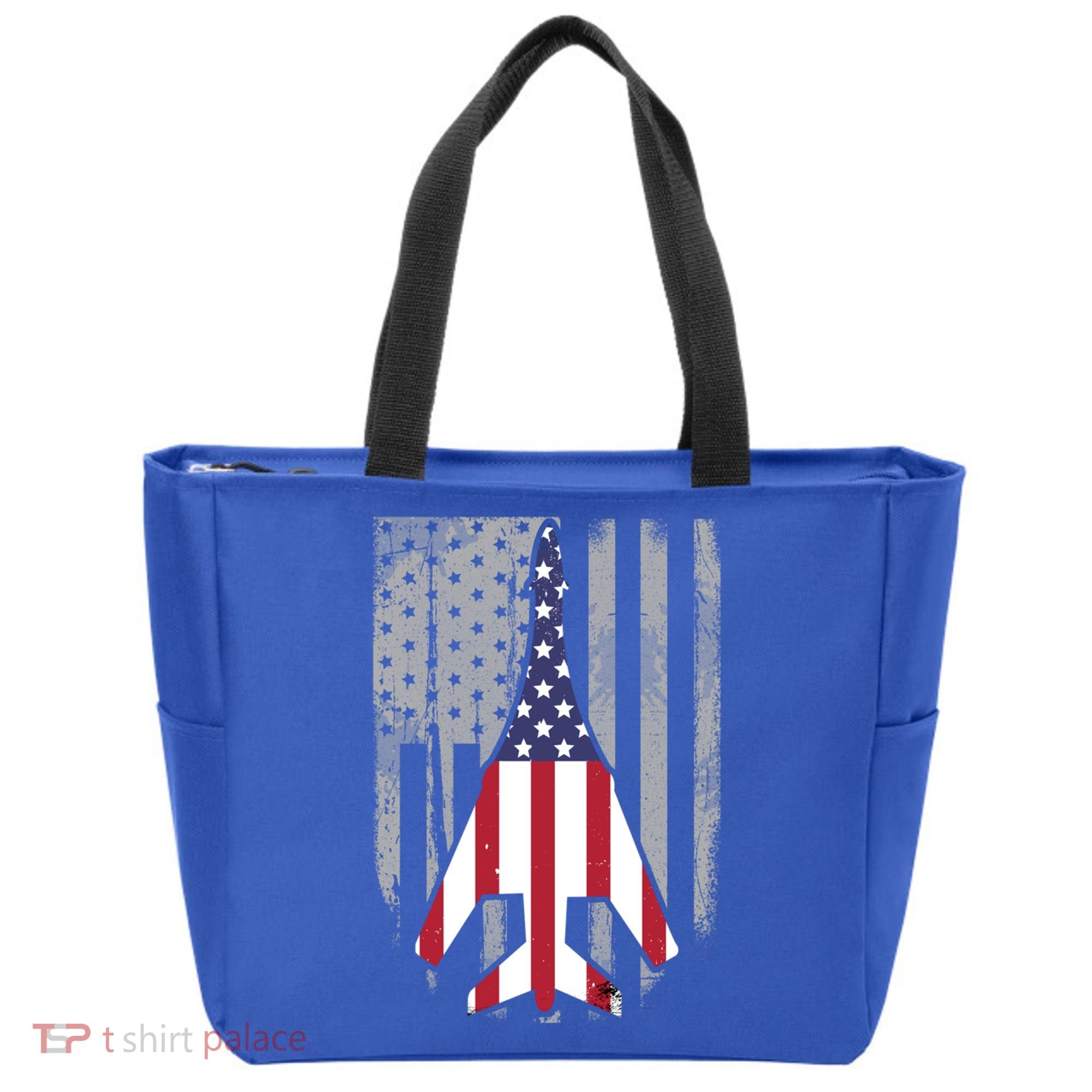 Air Force Supersonic Bgreat Gift1 Bomber Jet American Flag Squadron Gift Tote Bag