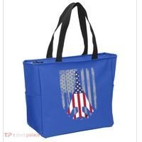 Air Force Supersonic Bgreat Gift1 Bomber Jet American Flag Squadron Gift Tote Bag thumb 2