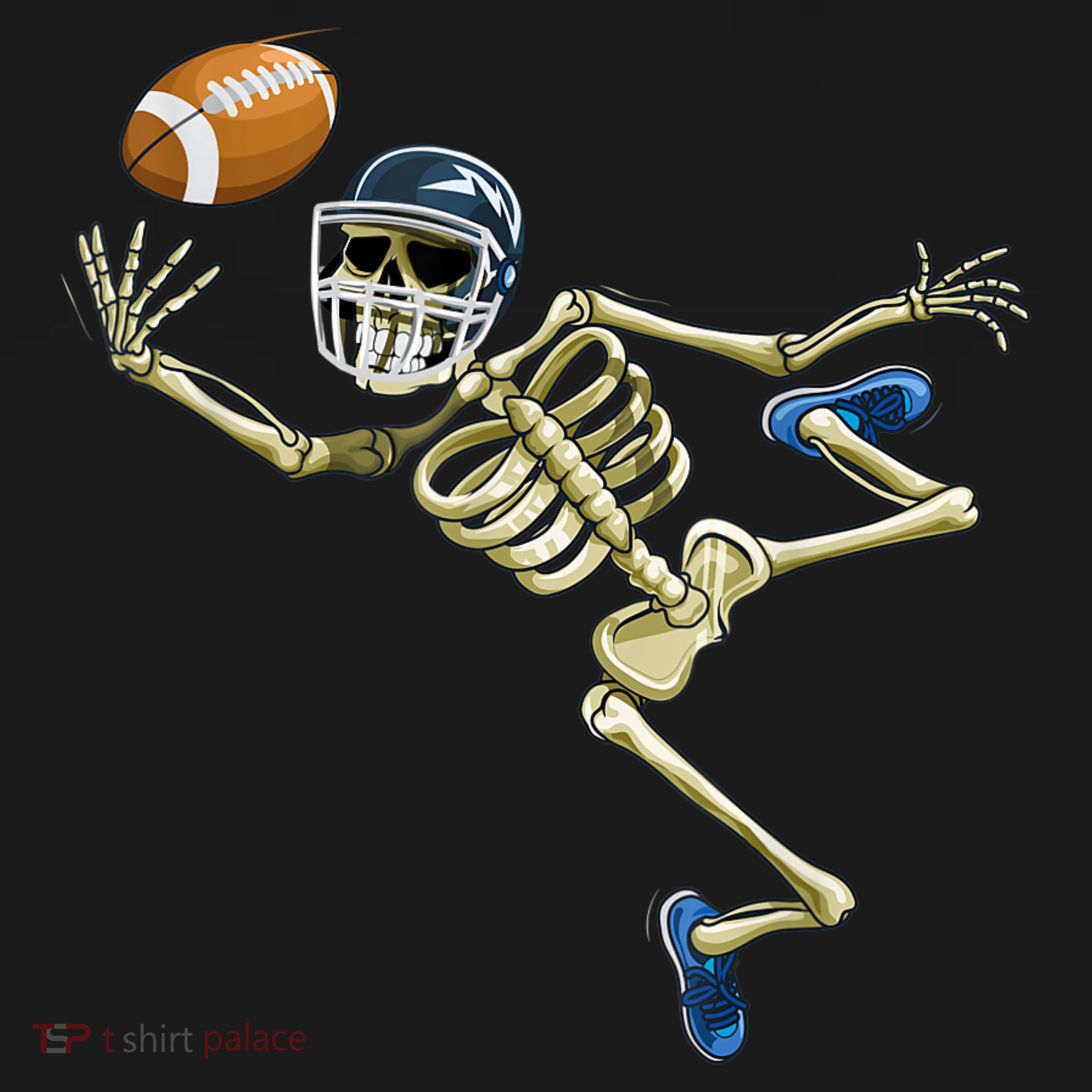 American Football Skeleton Halloween Boys Football Fan Women's Hoodie