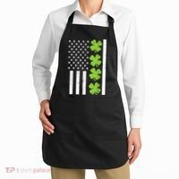 American Flag Shamrock St Patricks Day, St Patricks Day, Funny St Patricks Day, Apron thumb 2