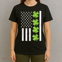 American Flag Shamrock St Patricks Day, St Patricks Day, Funny St Patricks Day, T-Shirt thumb 4