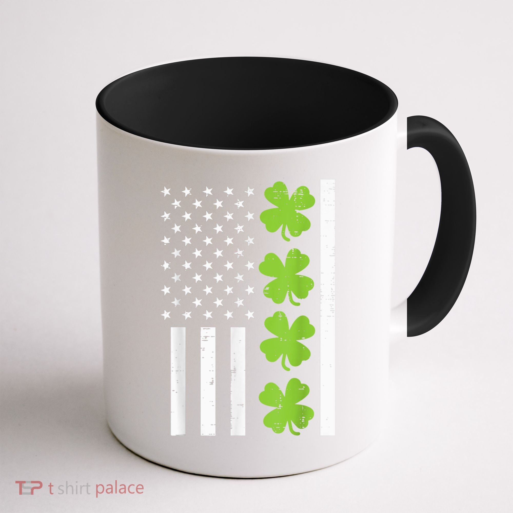 American Flag Shamrock St Patricks Day, St Patricks Day, Funny St Patricks Day, Coffee Mug
