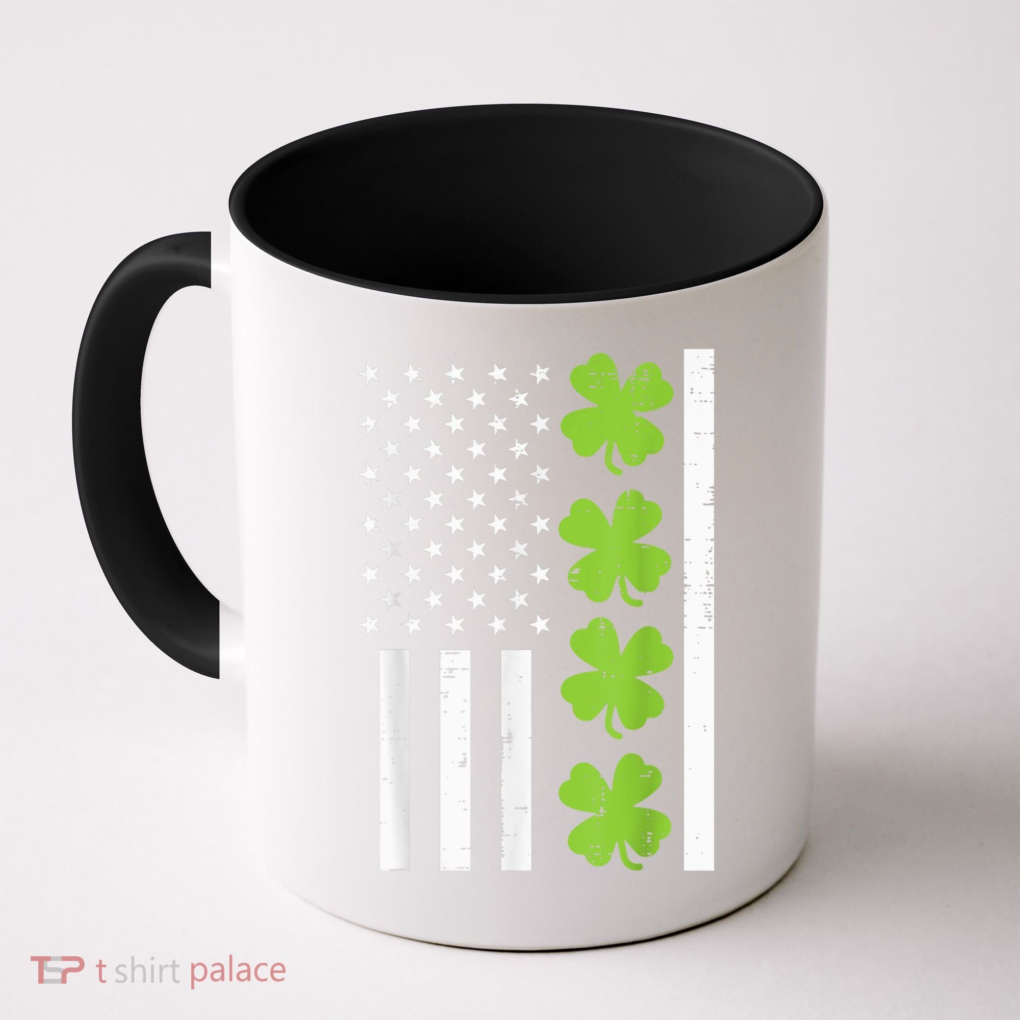 American Flag Shamrock St Patricks Day, St Patricks Day, Funny St Patricks Day, Coffee Mug