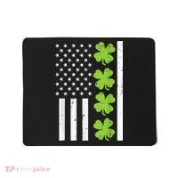 American Flag Shamrock St Patricks Day, St Patricks Day, Funny St Patricks Day, Mousepad thumb 0