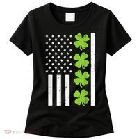 American Flag Shamrock St Patricks Day, St Patricks Day, Funny St Patricks Day, Women's T-Shirt thumb 0