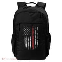 American Flag Thin Red Line Firefighter Support Patriotic Backpack thumb 0
