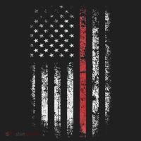 American Flag Thin Red Line Firefighter Support Patriotic Hat thumb 2