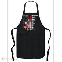 All Faster Than Dialing 911 American Flag Apron thumb 0