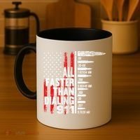 All Faster Than Dialing 911 American Flag Coffee Mug thumb 4