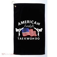 American Freestyle Taekwondo 2 Sides Golf Towel thumb 0