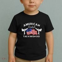 American Freestyle Taekwondo 2 Sides Toddler T-Shirt thumb 2