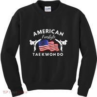 American Freestyle Taekwondo 2 Sides Kids Sweatshirt thumb 0