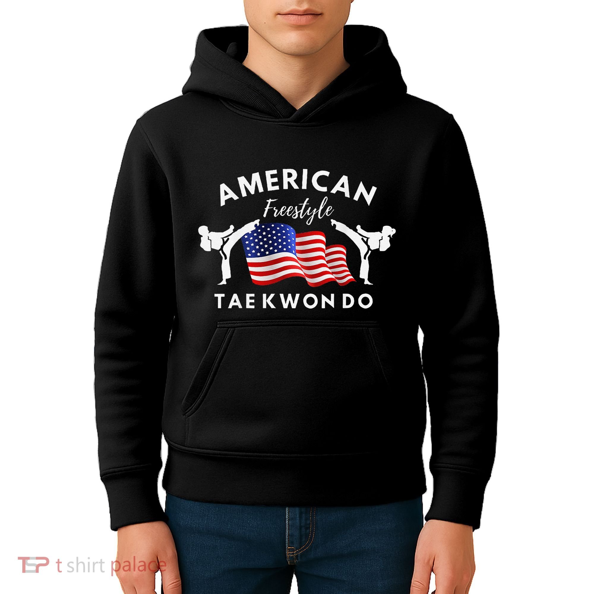 American Freestyle Taekwondo 2 Sides Kids Hoodie