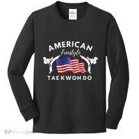 American Freestyle Taekwondo 2 Sides Kids Long Sleeve Shirt thumb 0