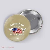 American Freestyle Taekwondo 2 Sides Button thumb 0