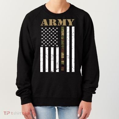 Army Flag Thin Camo Line Women's Sweatshirt