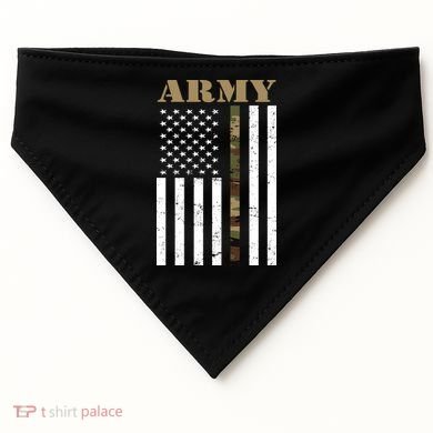 Army Flag Thin Camo Line USA-Made Doggie Bandana