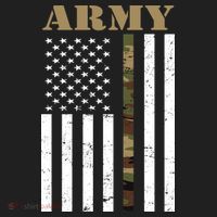 Army Flag Thin Camo Line Tumbler thumb 3