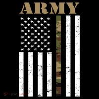 Army Flag Thin Camo Line Ornament thumb 1