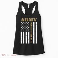 Army Flag Thin Camo Line Women's Tank Top thumb 0