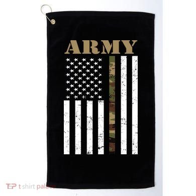 Army Flag Thin Camo Line Golf Towel