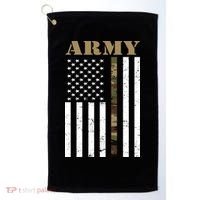 Army Flag Thin Camo Line Golf Towel thumb 0