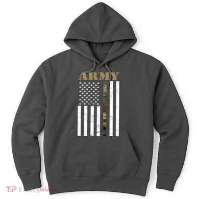 Army Flag Thin Camo Line Hoodie