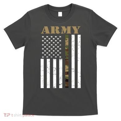 Army Flag Thin Camo Line T-Shirt