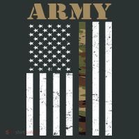 Army Flag Thin Camo Line Baby Bodysuit thumb 2