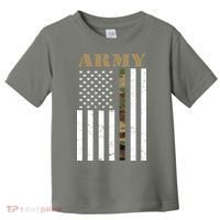 Army Flag Thin Camo Line Toddler T-Shirt thumb 0
