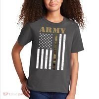 Army Flag Thin Camo Line Kids T-Shirt thumb 2