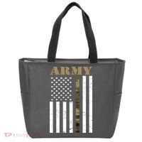 Army Flag Thin Camo Line Tote Bag thumb 0