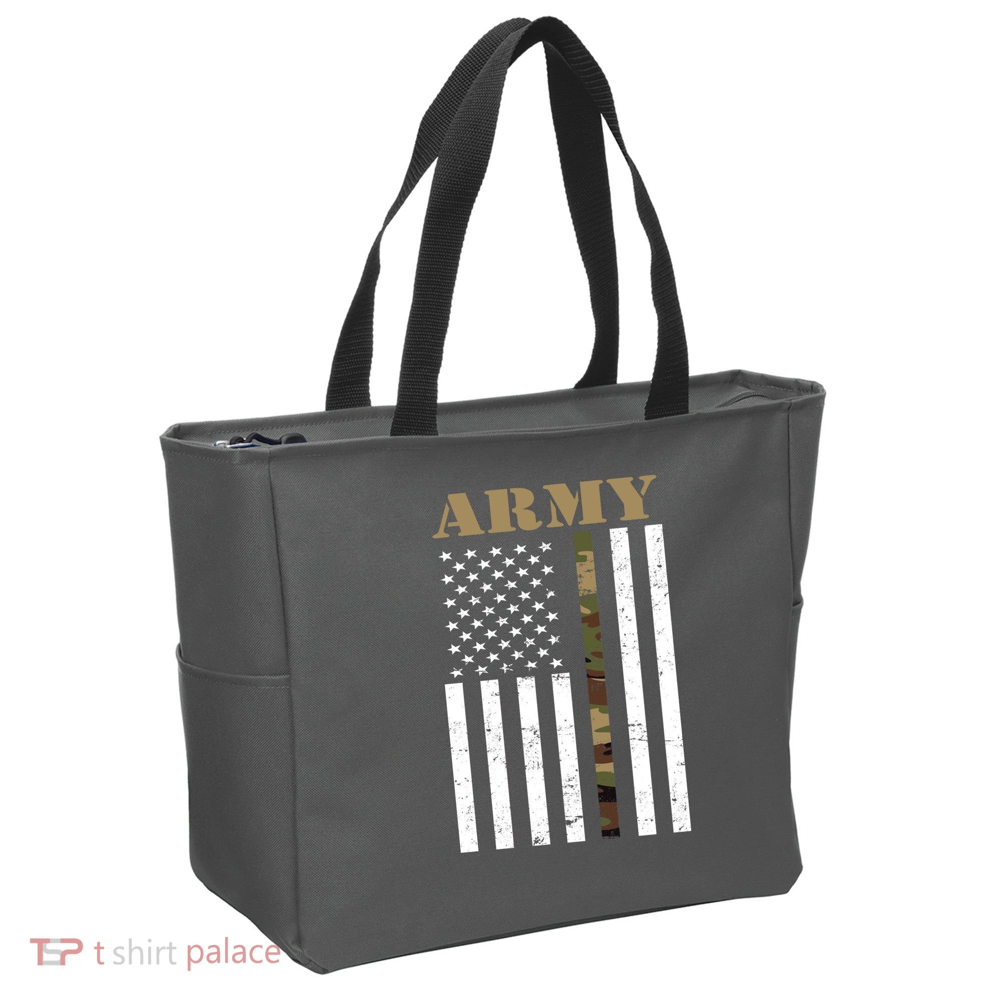 Army Flag Thin Camo Line Tote Bag