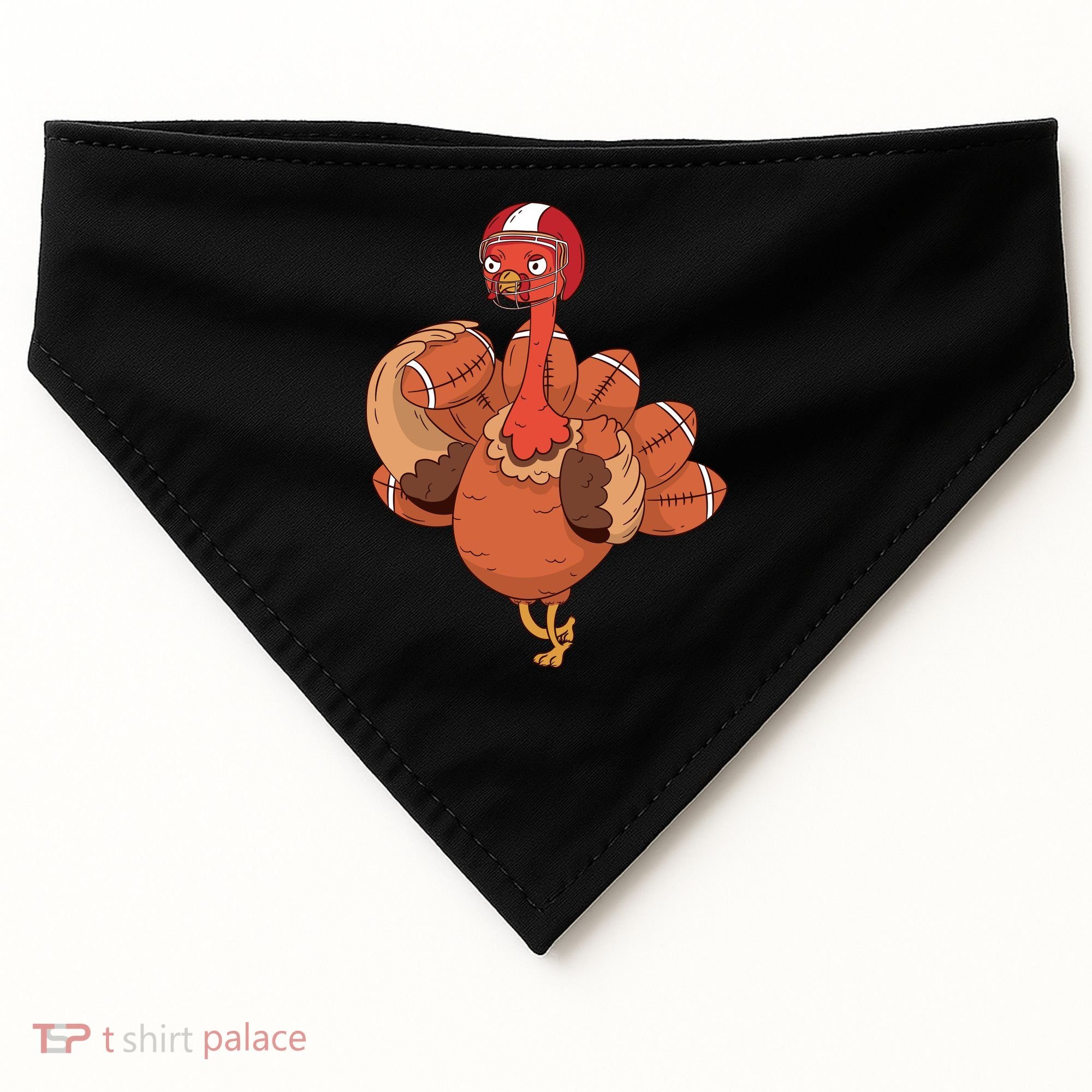 American Football Turkey USA-Made Doggie Bandana